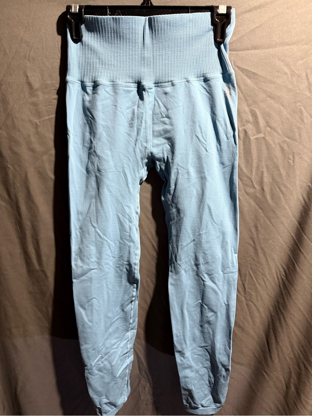 Free People Movement Good Karma Baby Blue Ribbed Waist Leggings